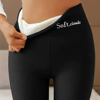 Walifrey Fleece-Leggings 2er Pack - Warme Winterleggings Mit Hoher Taille