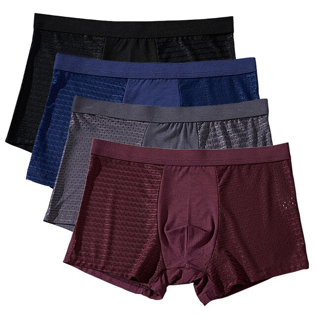 XOYHFQ Boxershorts van bamboevezel, 4 stuks boxershorts van XOYHFQ Boxershorts van bamboevezel, 4 stuks boxershorts van