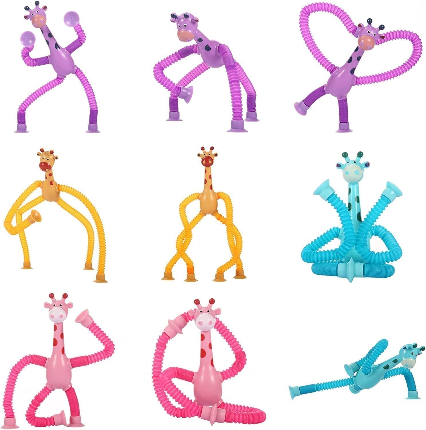 Stretchy™ - Giraffe Spielzeug (Set von 4 Stück)