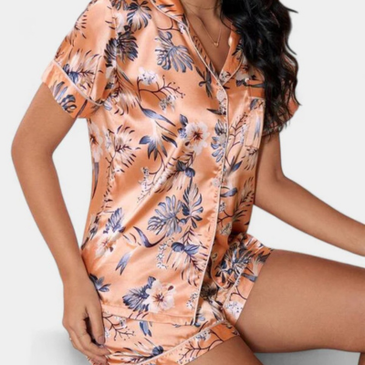 Lorin™ - Pyjama-Set | Bequemer Satin-Pyjama mit kurzer Hose
