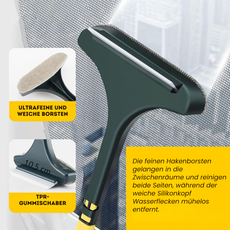 DualShine™ – 2-in-1 Reinigungsbürste für Glänzende Fliegengitter