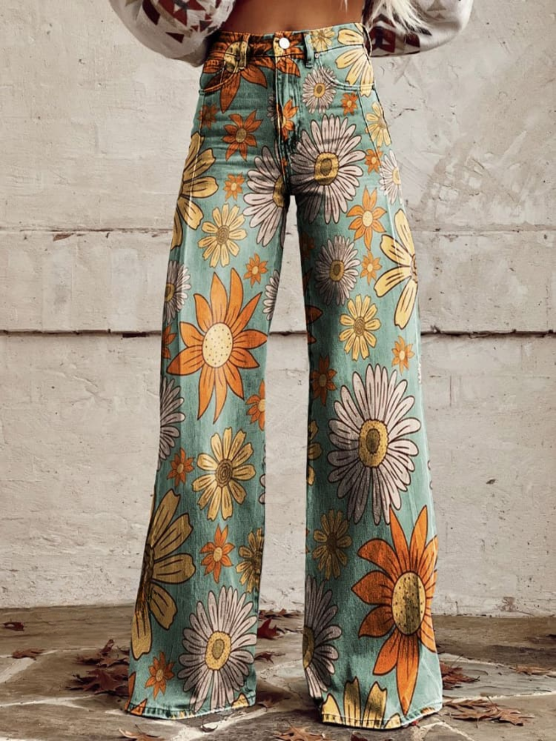 Baylor™ |  Vintage Floral Baggy-Hose