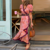 Adira™ - Elegantes Maxi-Kleid mit kurzen Ärmeln