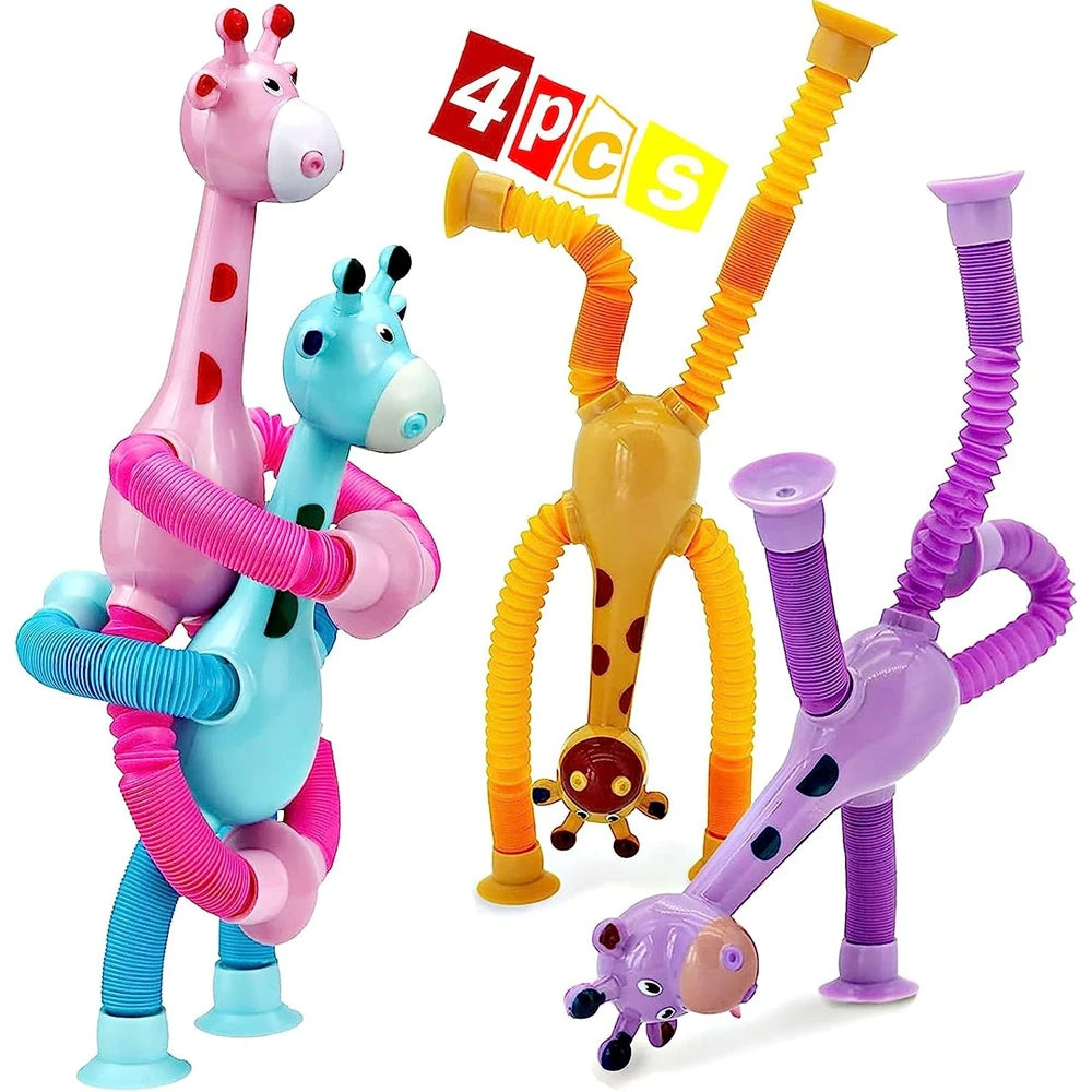 Stretchy™ - Giraffe Spielzeug (Set von 4 Stück)