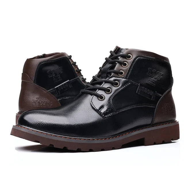 Jordan™ - Klassischer Stil Leder Schnürstiefel