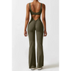 Beatrice™ - Ausgestellter Jumpsuit mit V-Rücken