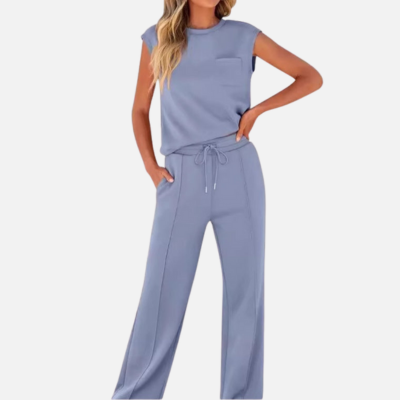 Juna™ - 2-teiliges Lounge-Set | Ärmelloses Top & Hose mit Kordelzug