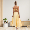 Taylor™ - Plissiertes Maxi-Kleid mit V-Ausschnitt