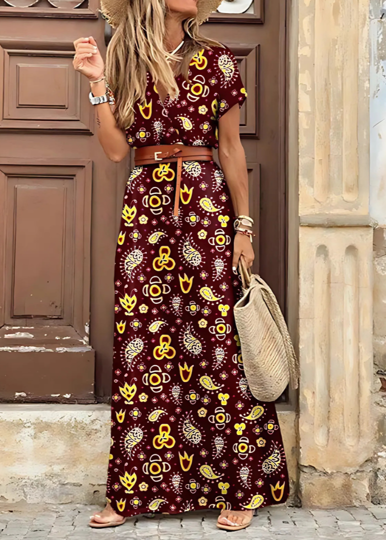 Zehra™ - Elegantes Boho-Maxikleid