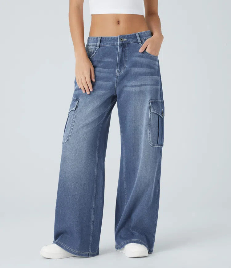 Zara™ - Lässige Cargo-Stretch-Jeans