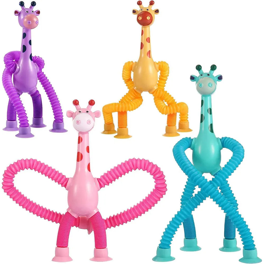 Stretchy™ - Giraffe Spielzeug (Set von 4 Stück)