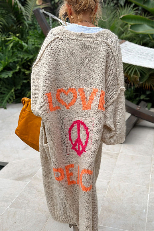 Selma™ - Liebe und Frieden Strickjacke