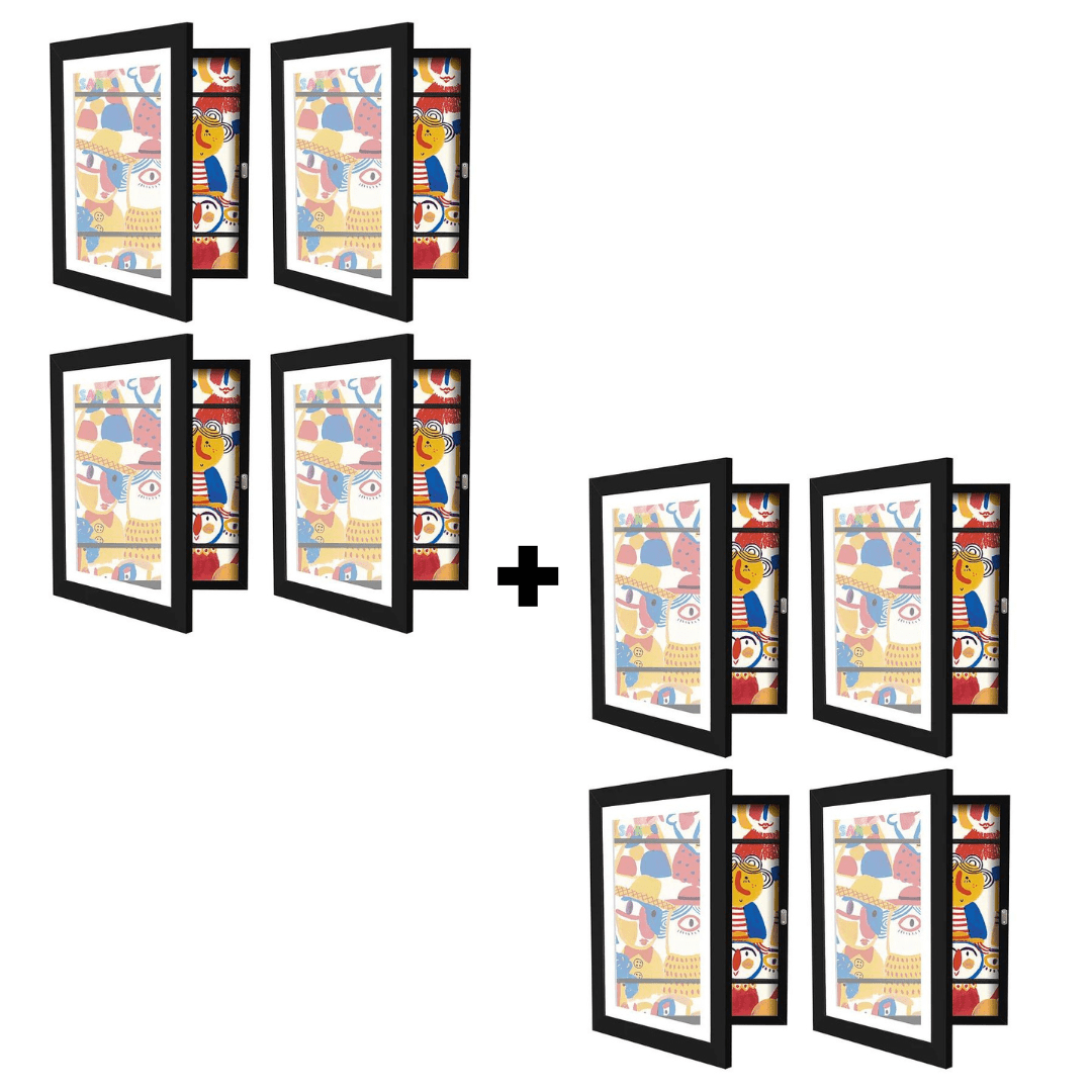 KreativFrame™ - Fotografenrahmen | Für die Kunstwerke der Kinder - Platz für bis zu 150 Zeichnungen