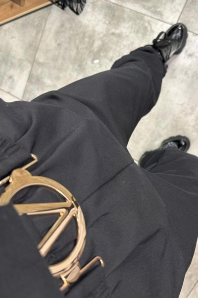 Jocelyn™ | Gürteltier Langarm-Jumpsuit