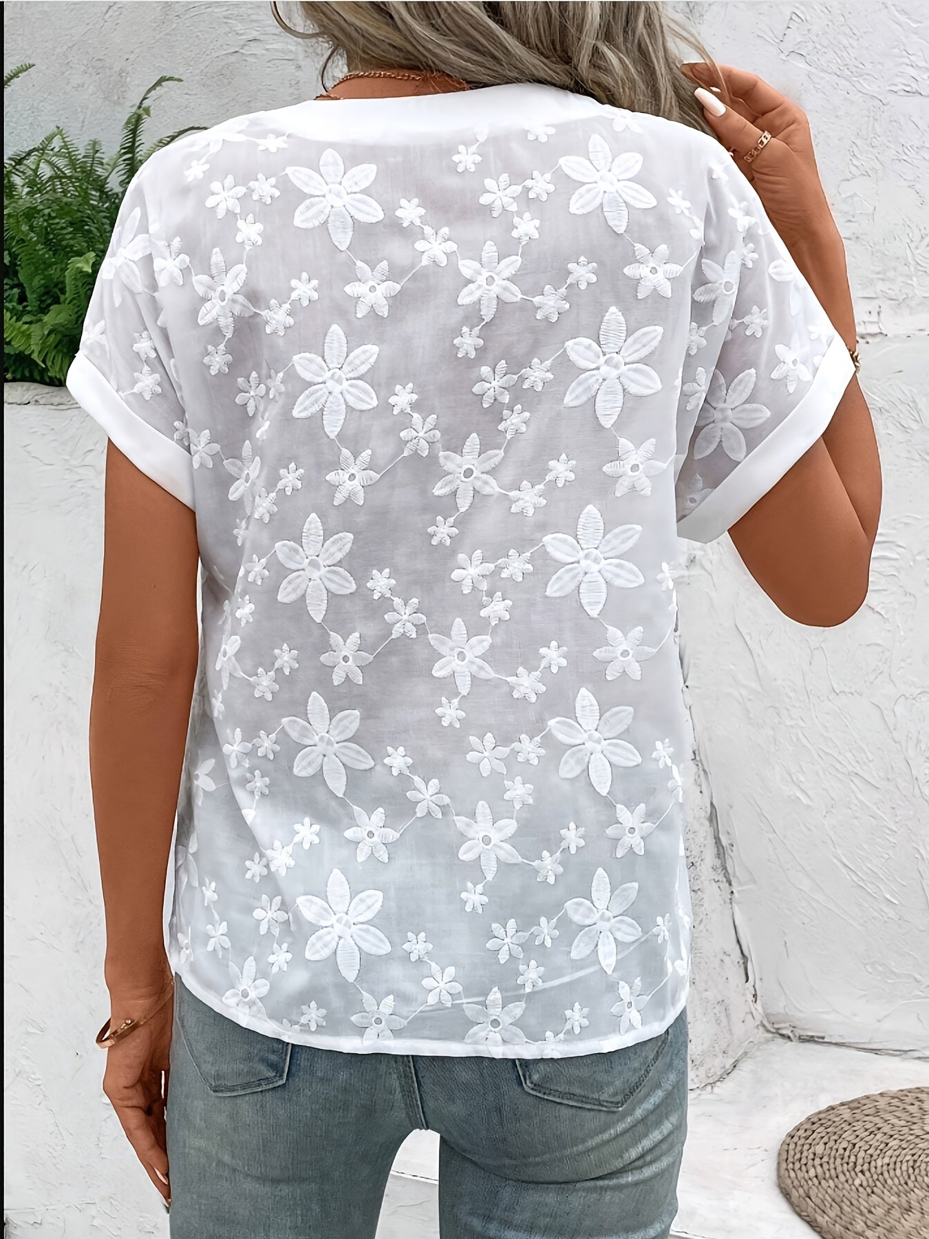 Rania™ – Elegante weiße Bluse