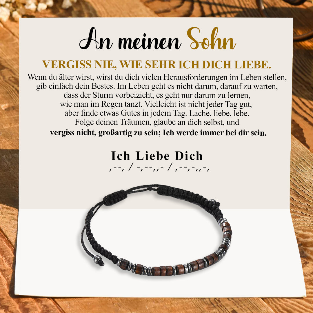 MorseCode™️ - Armband | An meinen geliebten Sohn