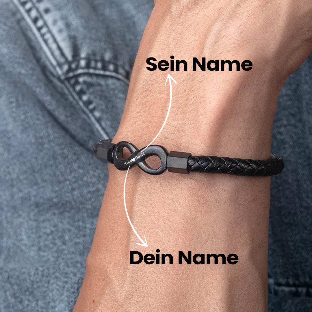 ForeverPromise™ - Personalisiertes Armband | Endlose Liebe "An meinen Mann"