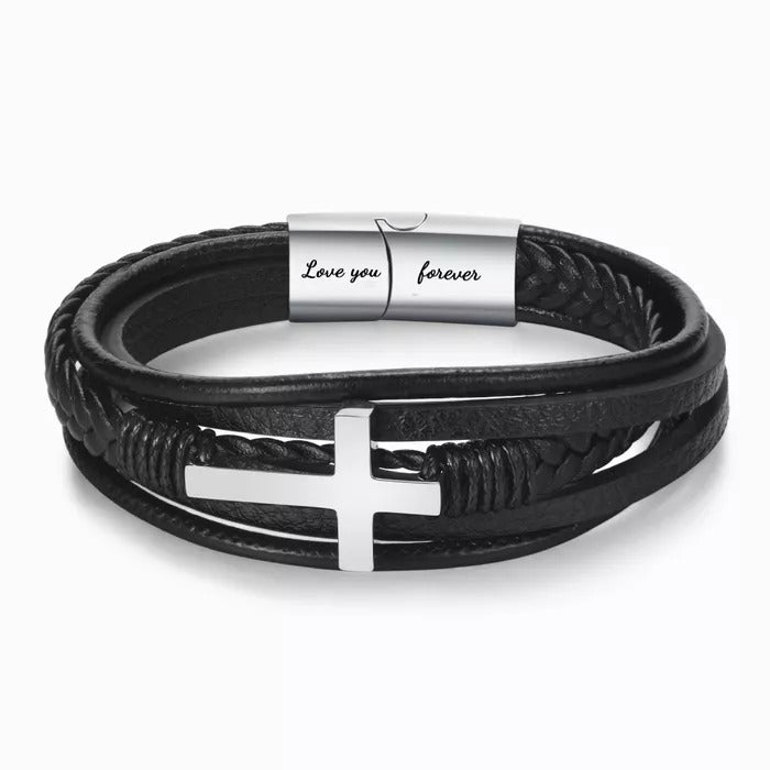 Christian™ - Kreuz Armband | An meinen einzigartigen Sohn