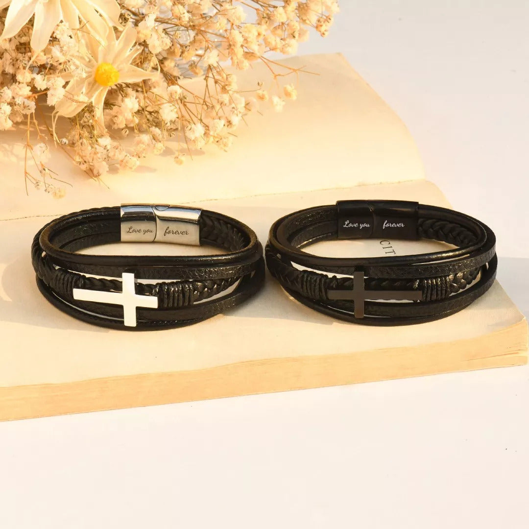 Christian™ - Kreuz Armband | An meinen einzigartigen Sohn