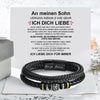 BondedBraid™ - Leder Armband | Ich liebe dich 