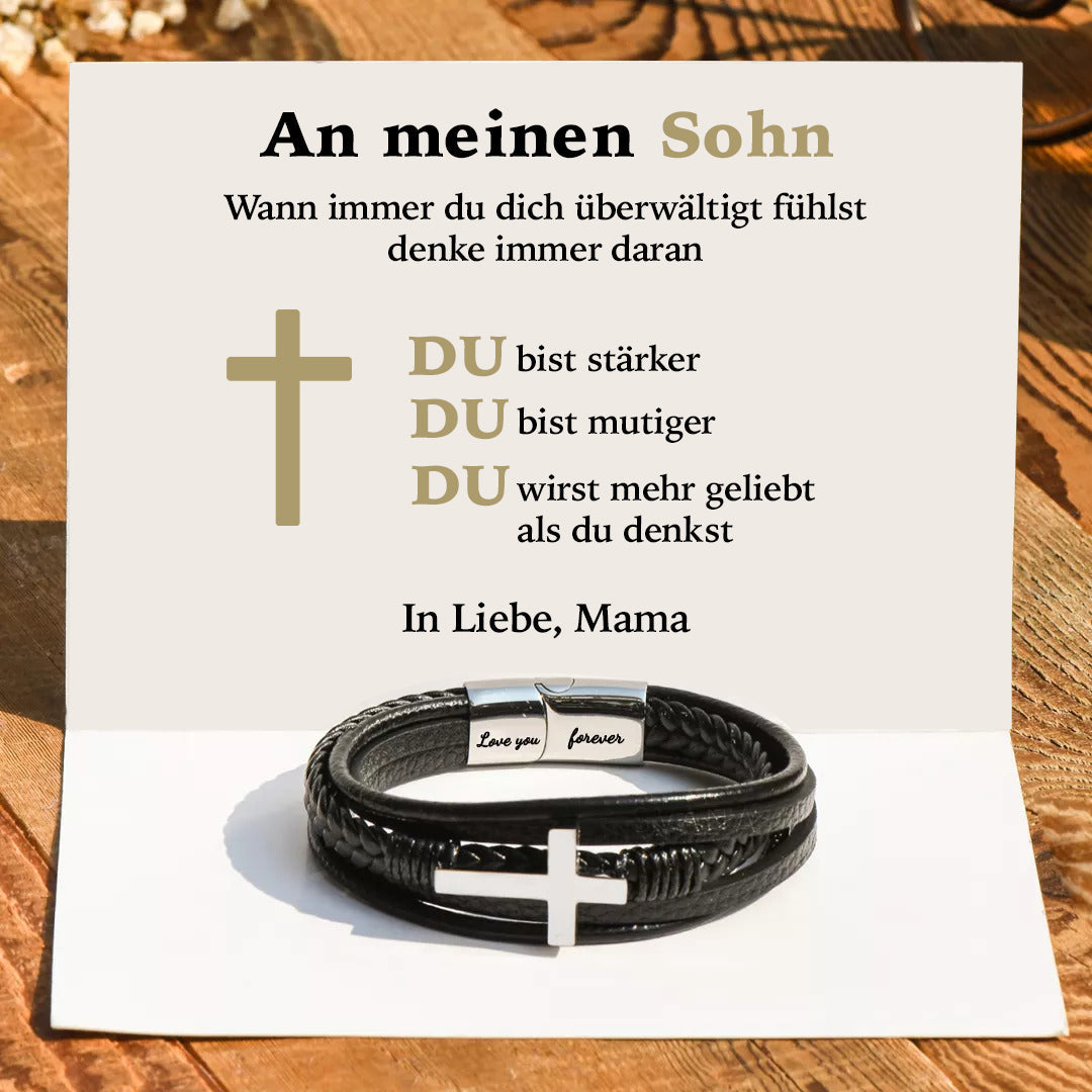 Christian™ - Kreuz Armband | An meinen einzigartigen Sohn