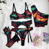 Mireille™ | 5-teiliges Tie-Dye-Dessous-Set