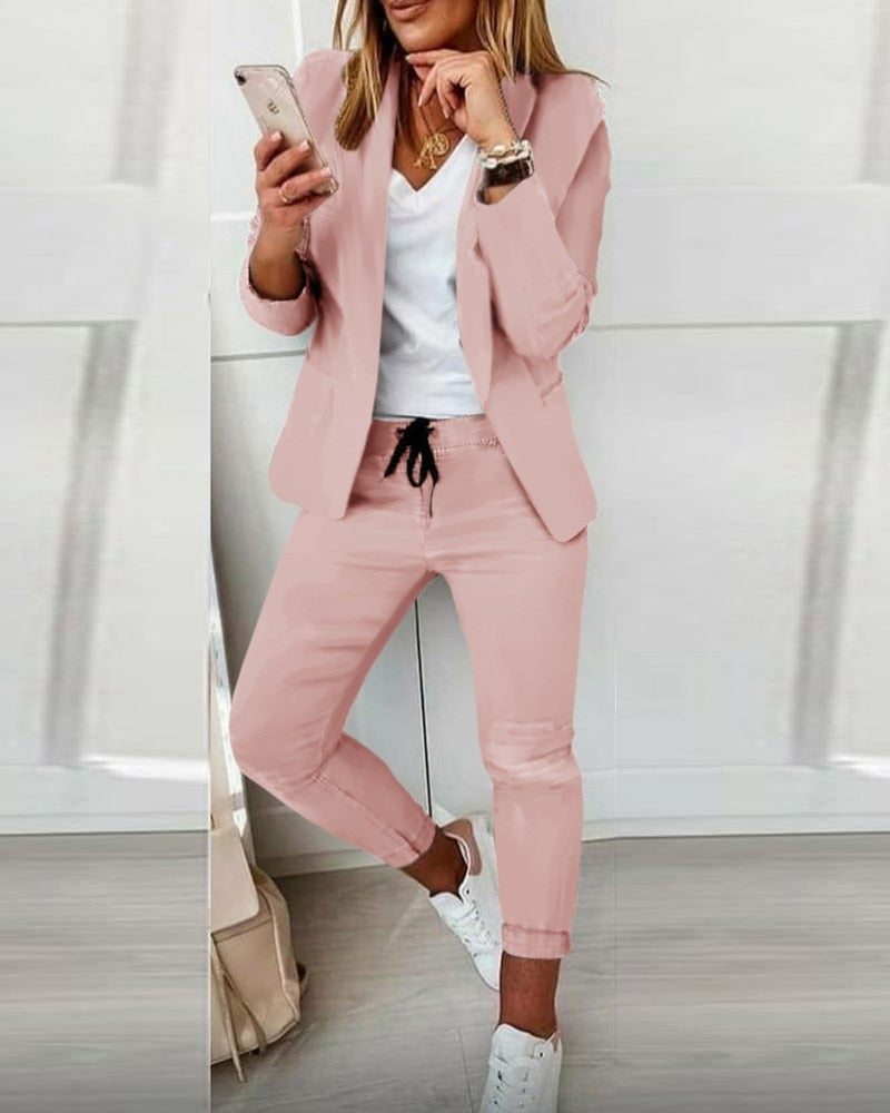 Ashley™️ - Elegantes Blazer-Set | Blazer + Hose | 1+1 GRATIS