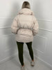 Inga™ - Schicke Kurze Steppjacke mit Gürtel