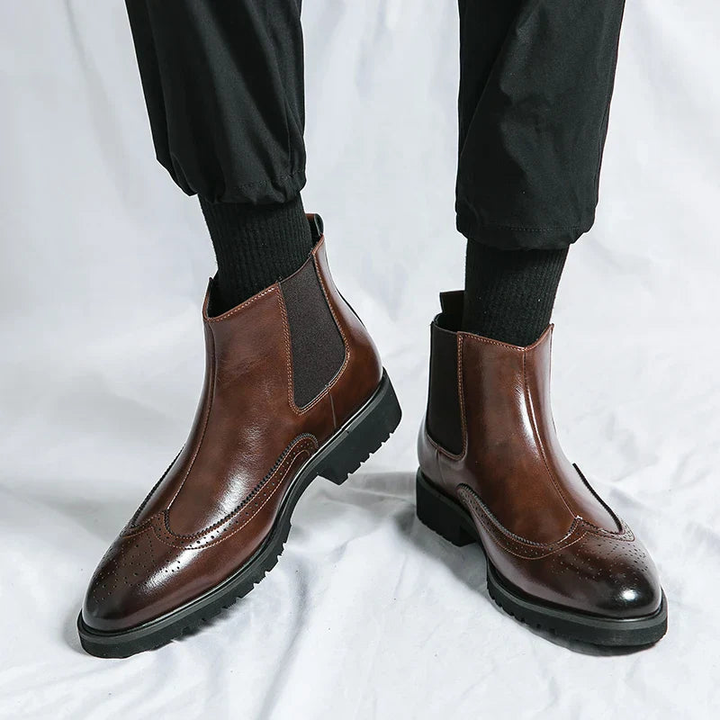 Mariotto Albertinelli Leren Chelsea Boots