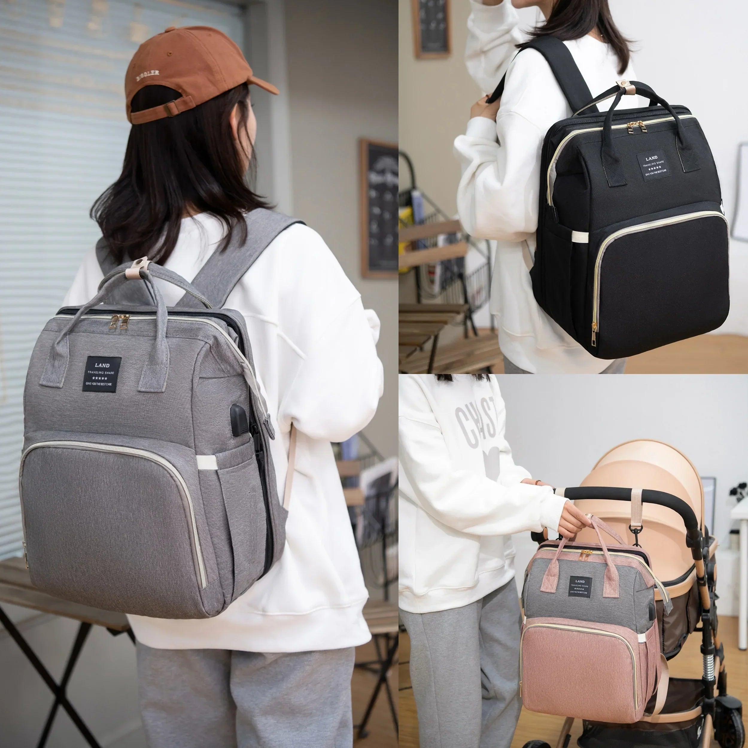 SmartPack™ - 4-in-1 Baby-Reisetasche | Reisen Sie clever mit Ihrem kleinen Liebling