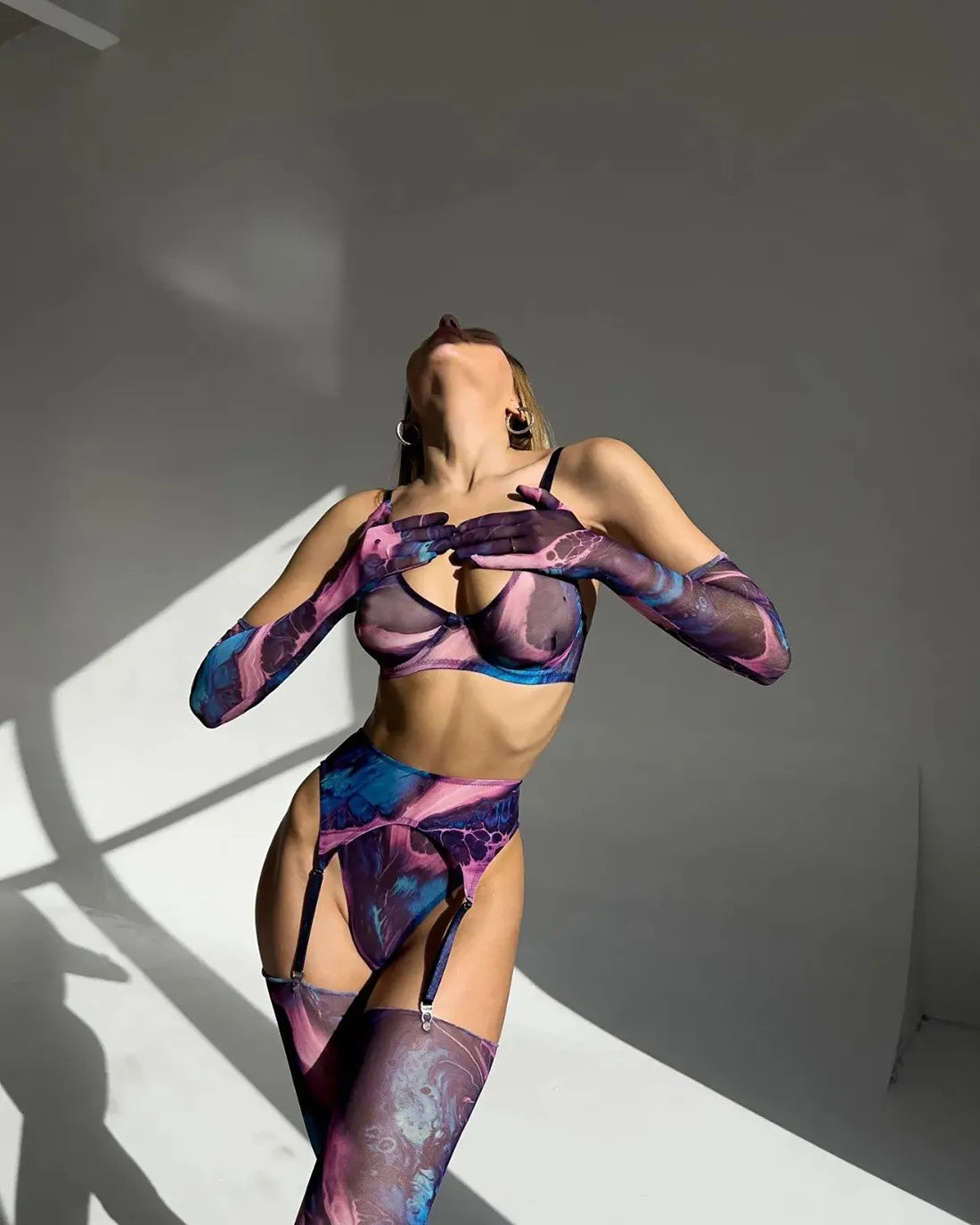 Mireille™ | 5-teiliges Tie-Dye-Dessous-Set