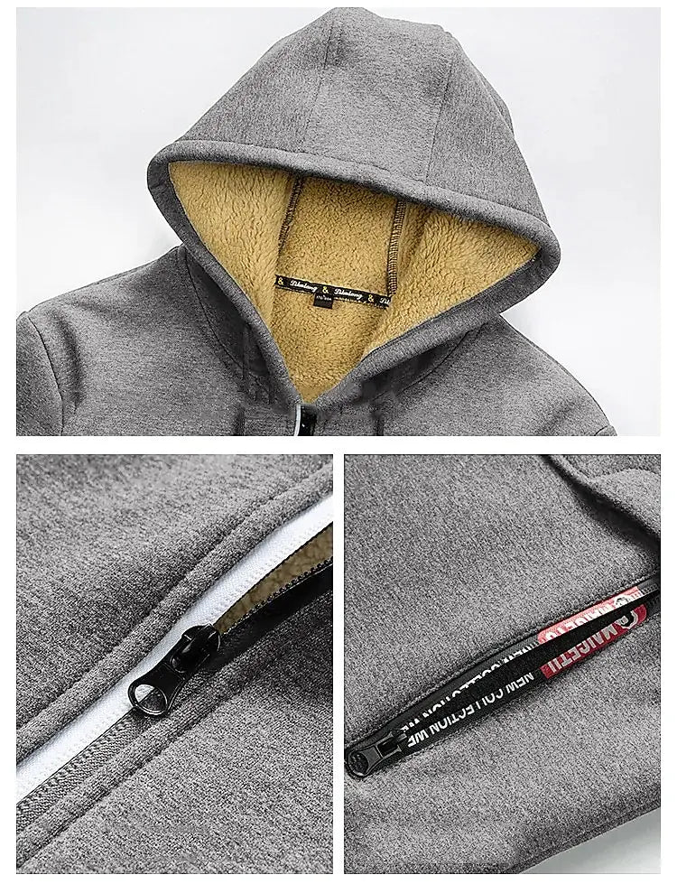 Ryan™ - Warme Kapuze Fleece-Jacke