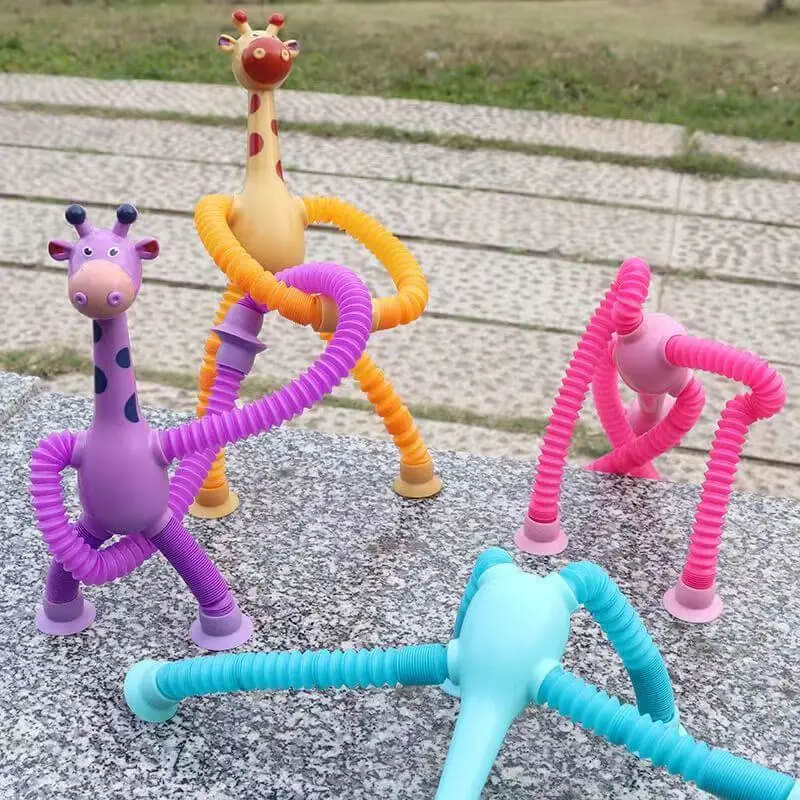 Stretchy™ - Giraffe Spielzeug (Set von 4 Stück)