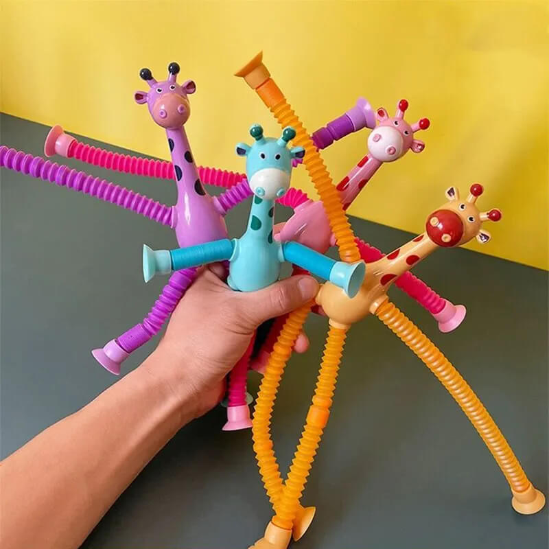 Stretchy™ - Giraffe Spielzeug (Set von 4 Stück)