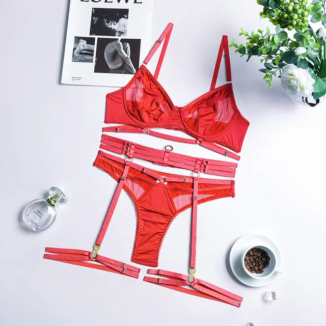 Henriette™ | 3-teiliges französisches Dessous-Set