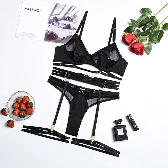 Henriette™ | 3-teiliges französisches Dessous-Set