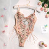 Eliane™ | Gestickter Schmetterlings-Bodysuit
