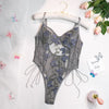 Eliane™ | Gestickter Schmetterlings-Bodysuit