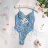 Eliane™ | Gestickter Schmetterlings-Bodysuit