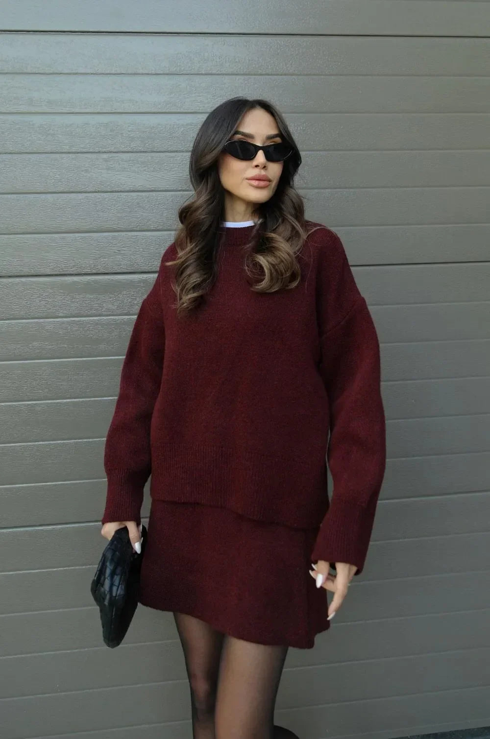 Janet™ - Strickset mit Oberteil und Rock