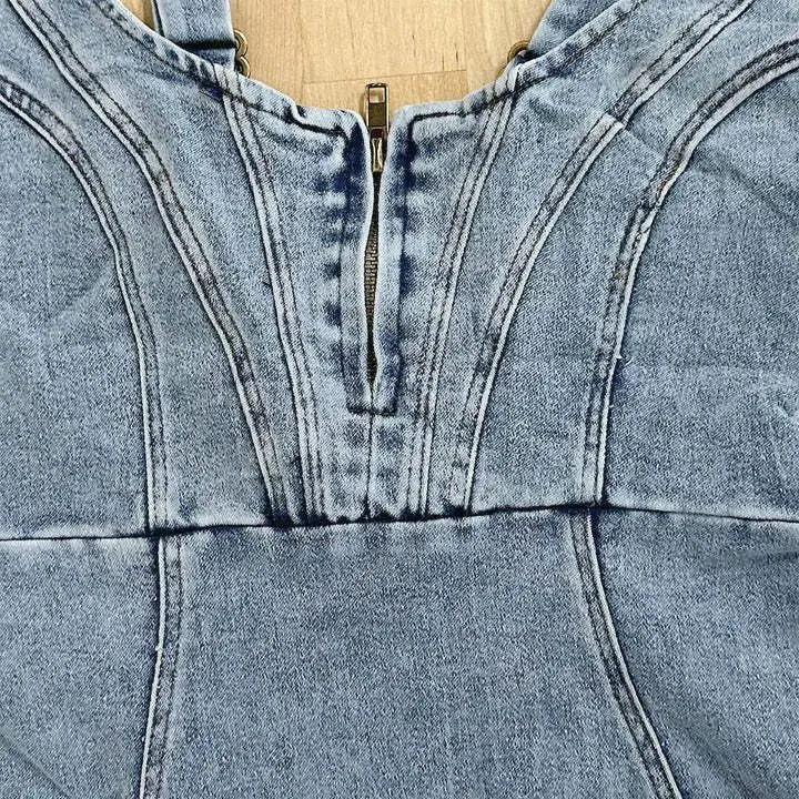 Gabi™ - Denim-Kleid mit verstellbaren Trägern