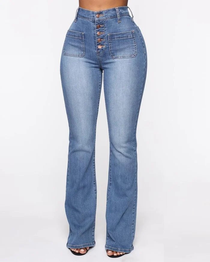 Lacey™️ - Flare-Jeans mit hoher Taille