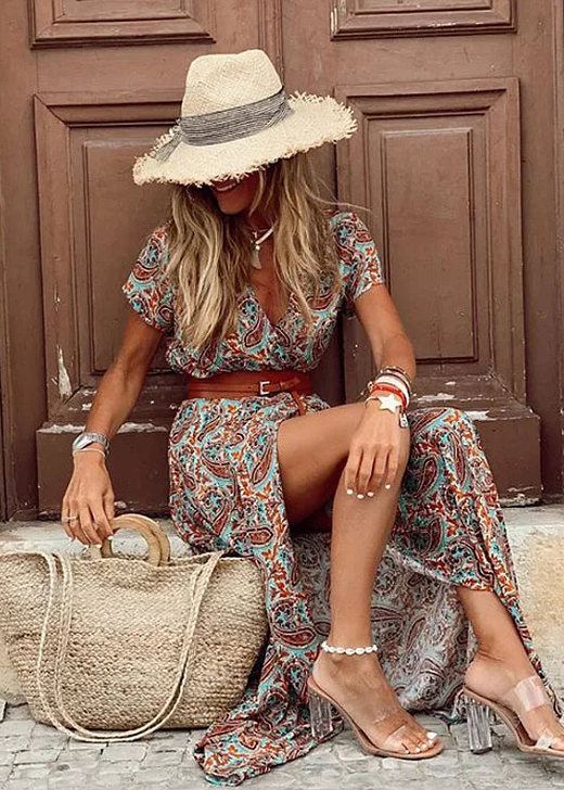 Zehra™ - Elegantes Boho-Maxikleid