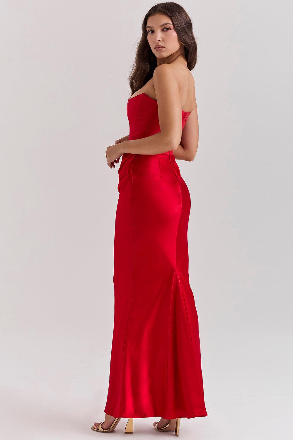 Zelia™ | Elegantes Strapless-Korsett-Maxikleid