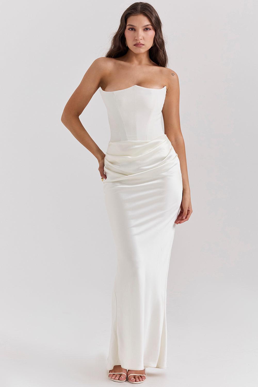 Zelia™ | Elegantes Strapless-Korsett-Maxikleid