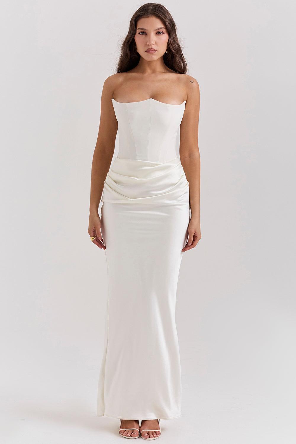 Zelia™ | Elegantes Strapless-Korsett-Maxikleid