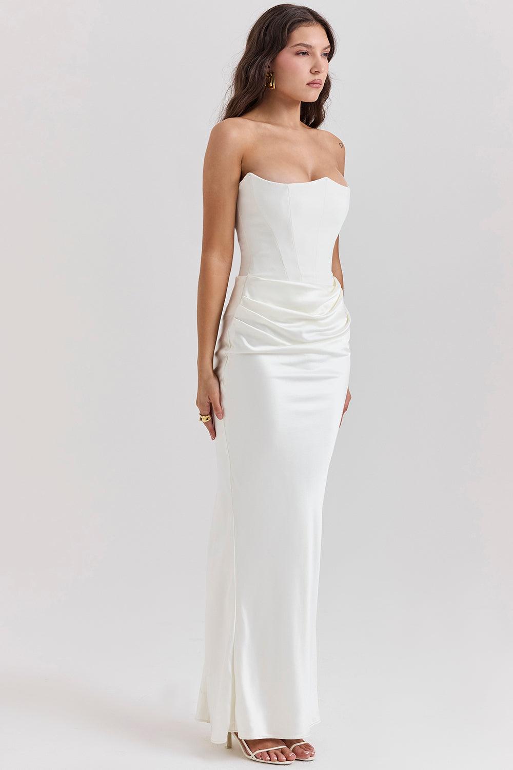 Zelia™ | Elegantes Strapless-Korsett-Maxikleid