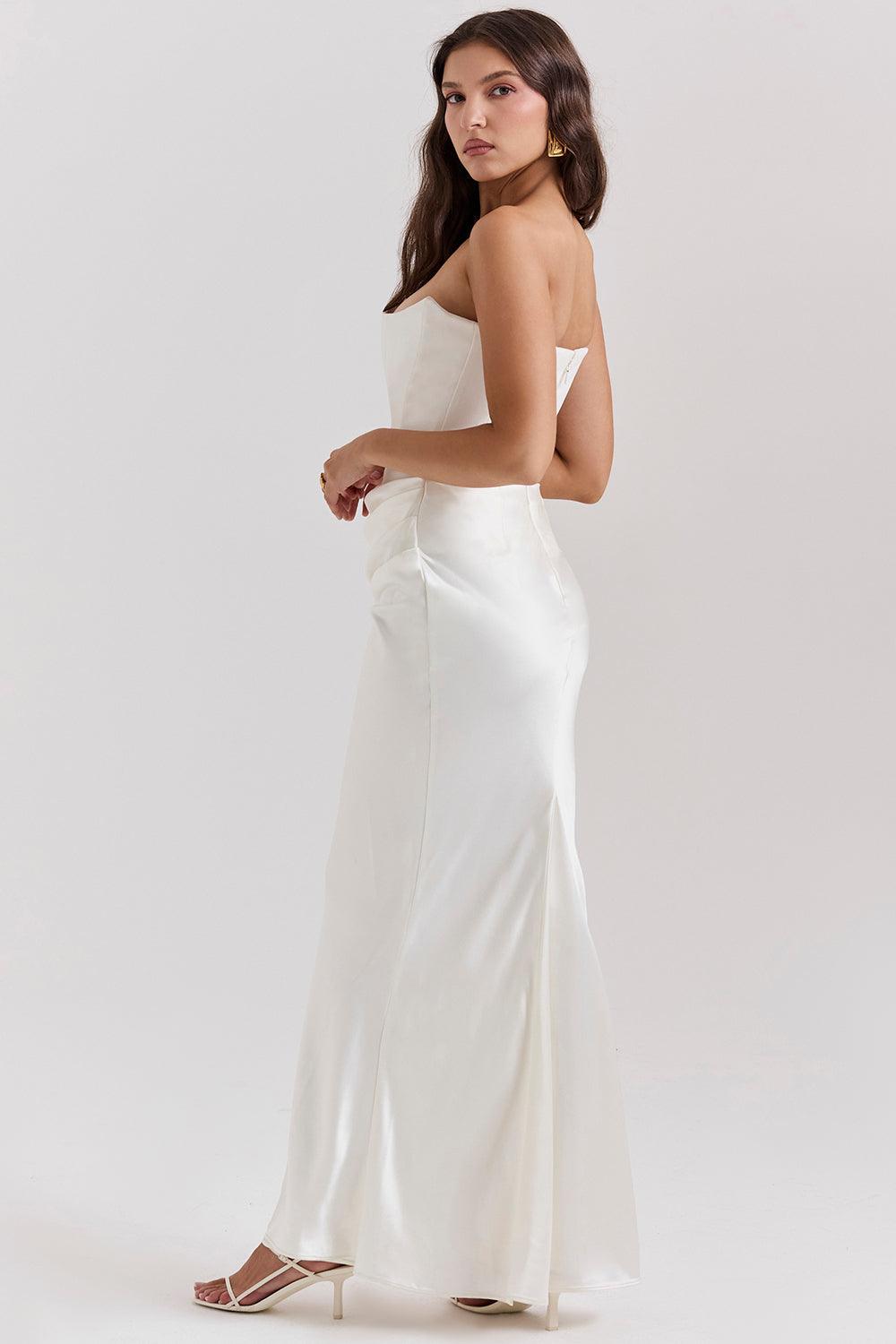 Zelia™ | Elegantes Strapless-Korsett-Maxikleid