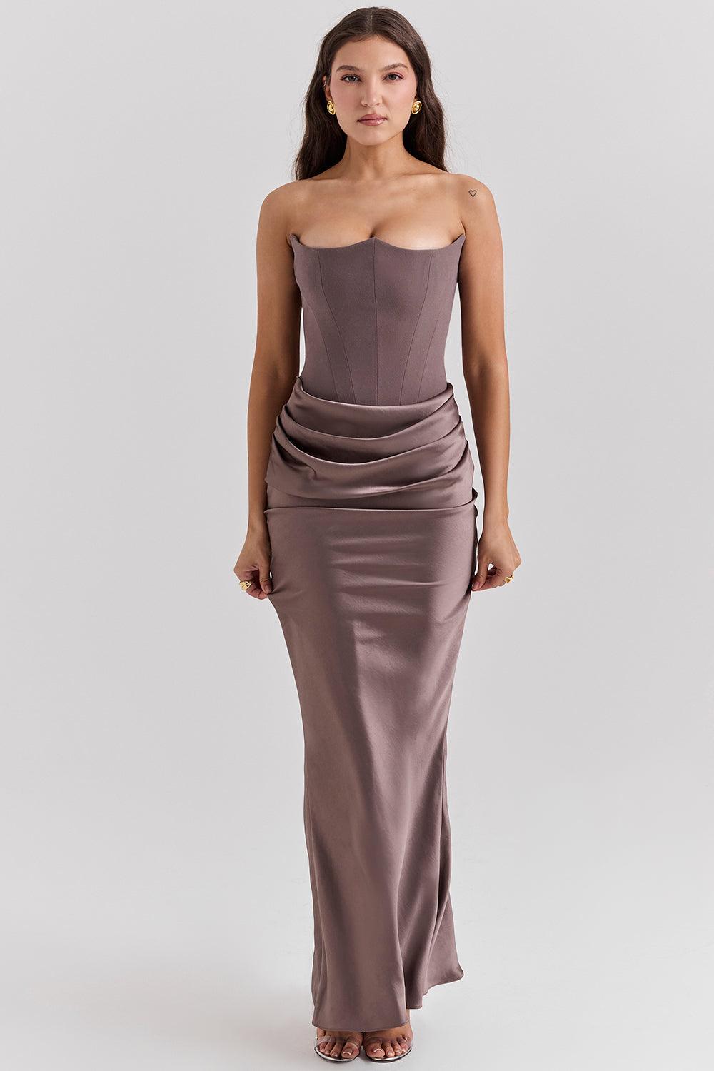 Zelia™ | Elegantes Strapless-Korsett-Maxikleid