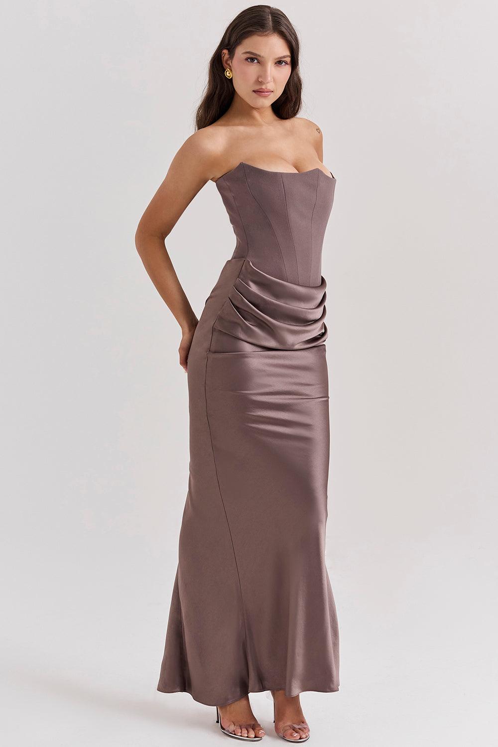 Zelia™ | Elegantes Strapless-Korsett-Maxikleid